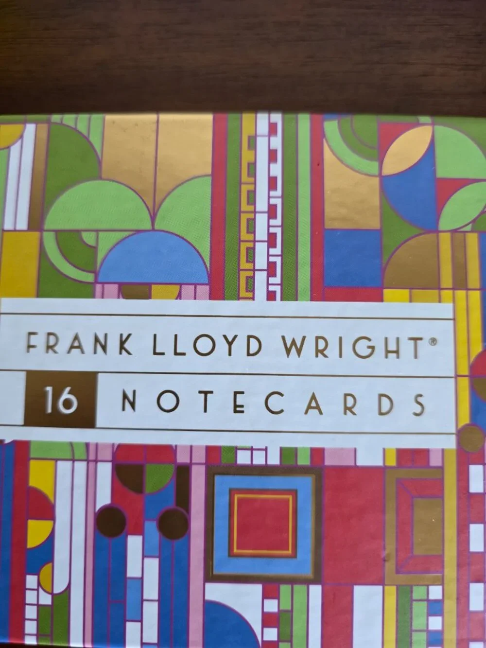 Frank Lloyd Wright 16 Notecards Boxed Set 4 Designs Assortment Galison 5 x 3.75